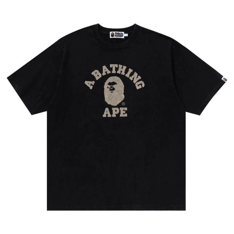 

Футболка BAPE Overdye College Relaxed Fit Tee, Black