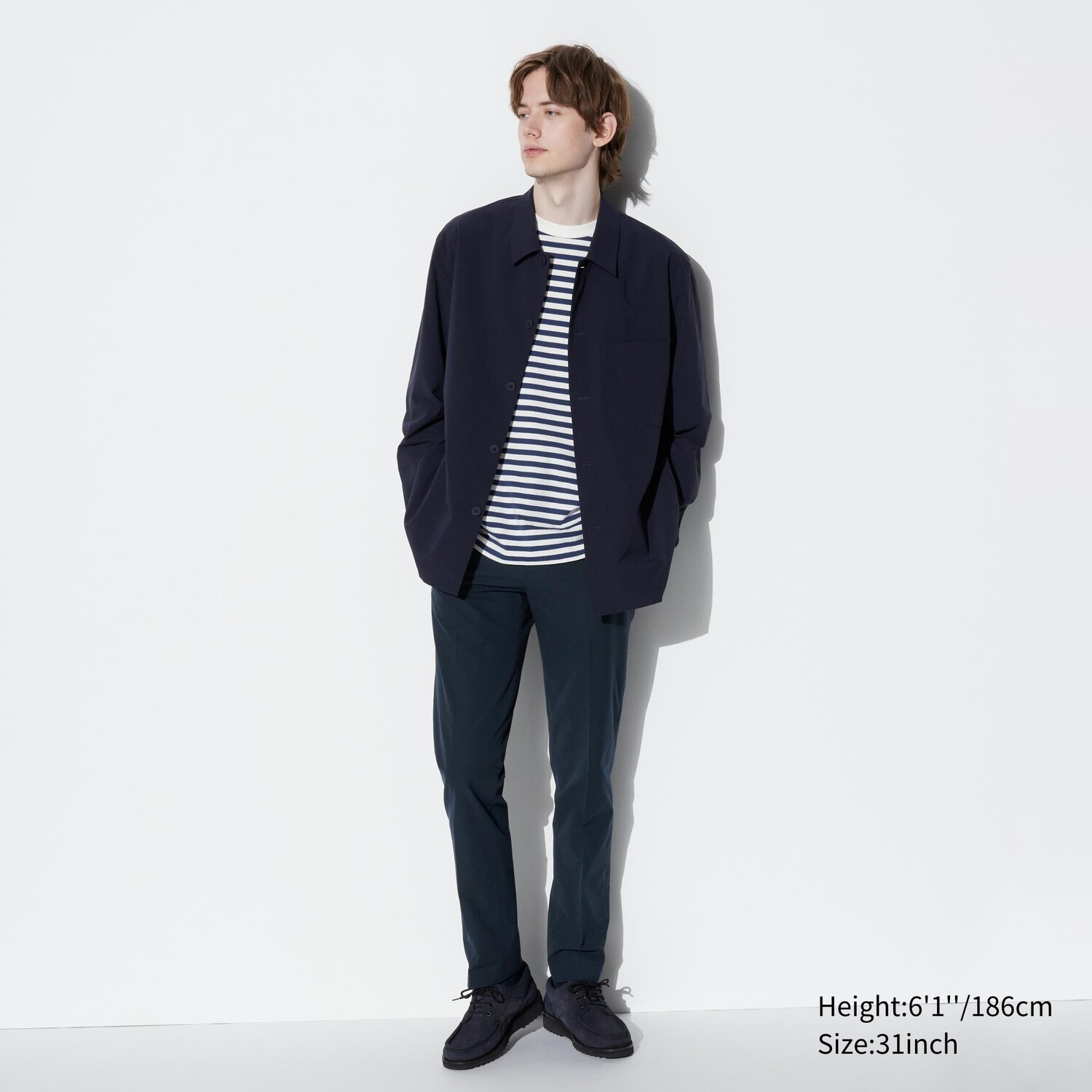 

Брюки AirSense, похожие на хлопок UNIQLO, темно-синий