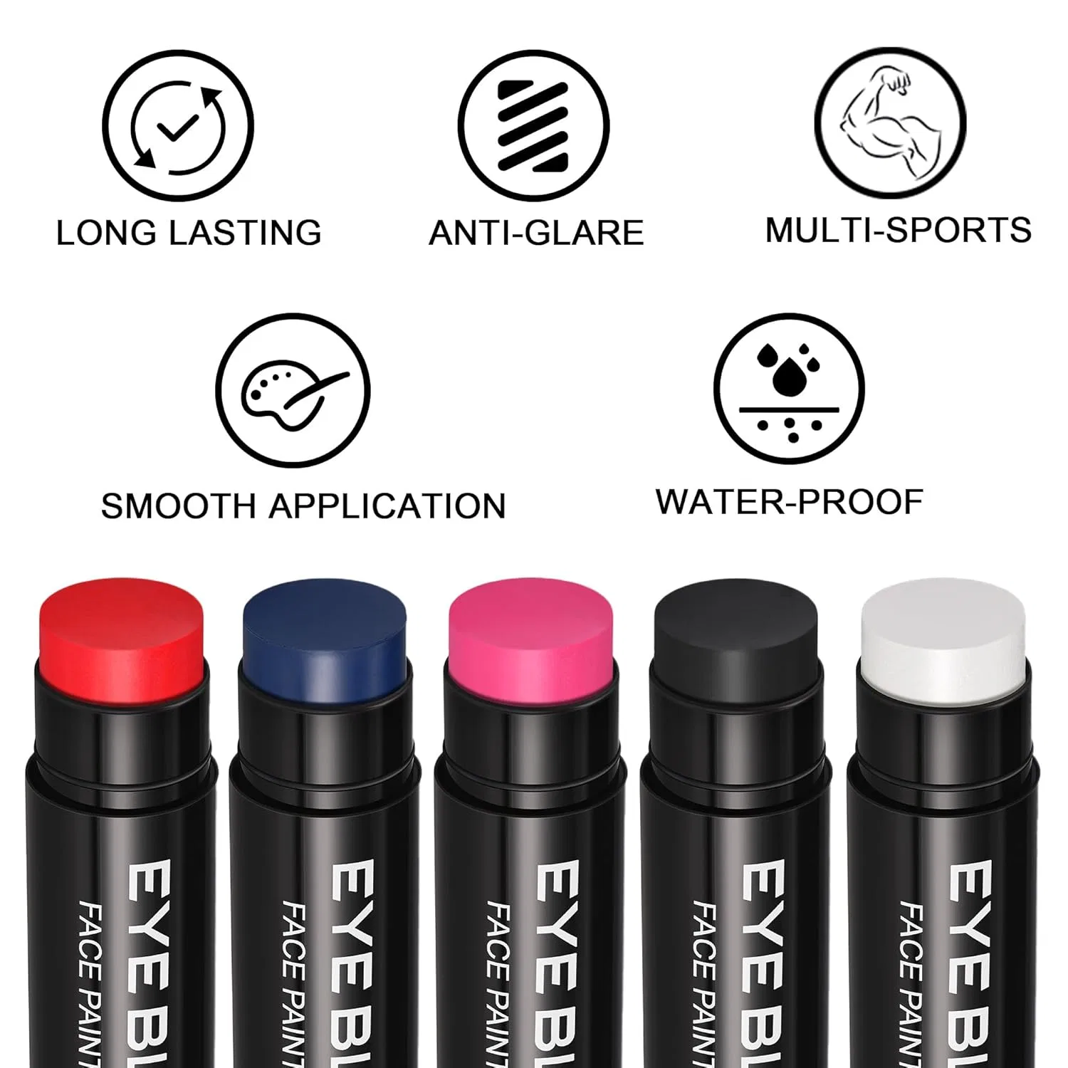 Матовые карандаши для боди-арта CCbeauty Ccbeauty, Blue — фото 3