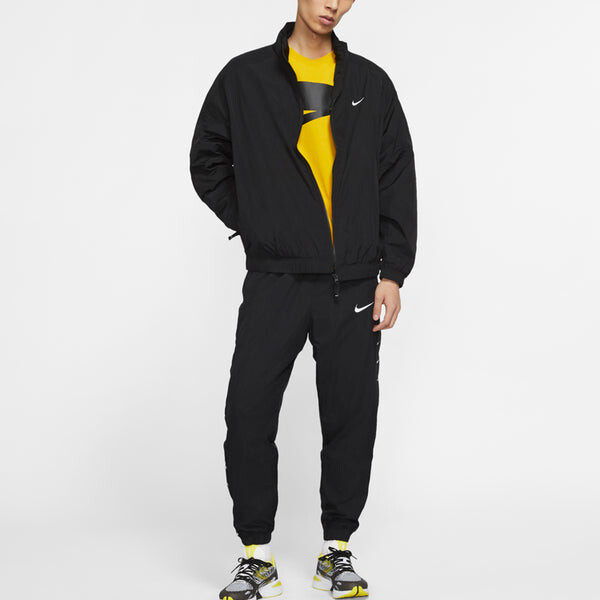 Куртка Nike Lab Outdoor Casual Sports Zipper Jacket Black, черный — фото 3