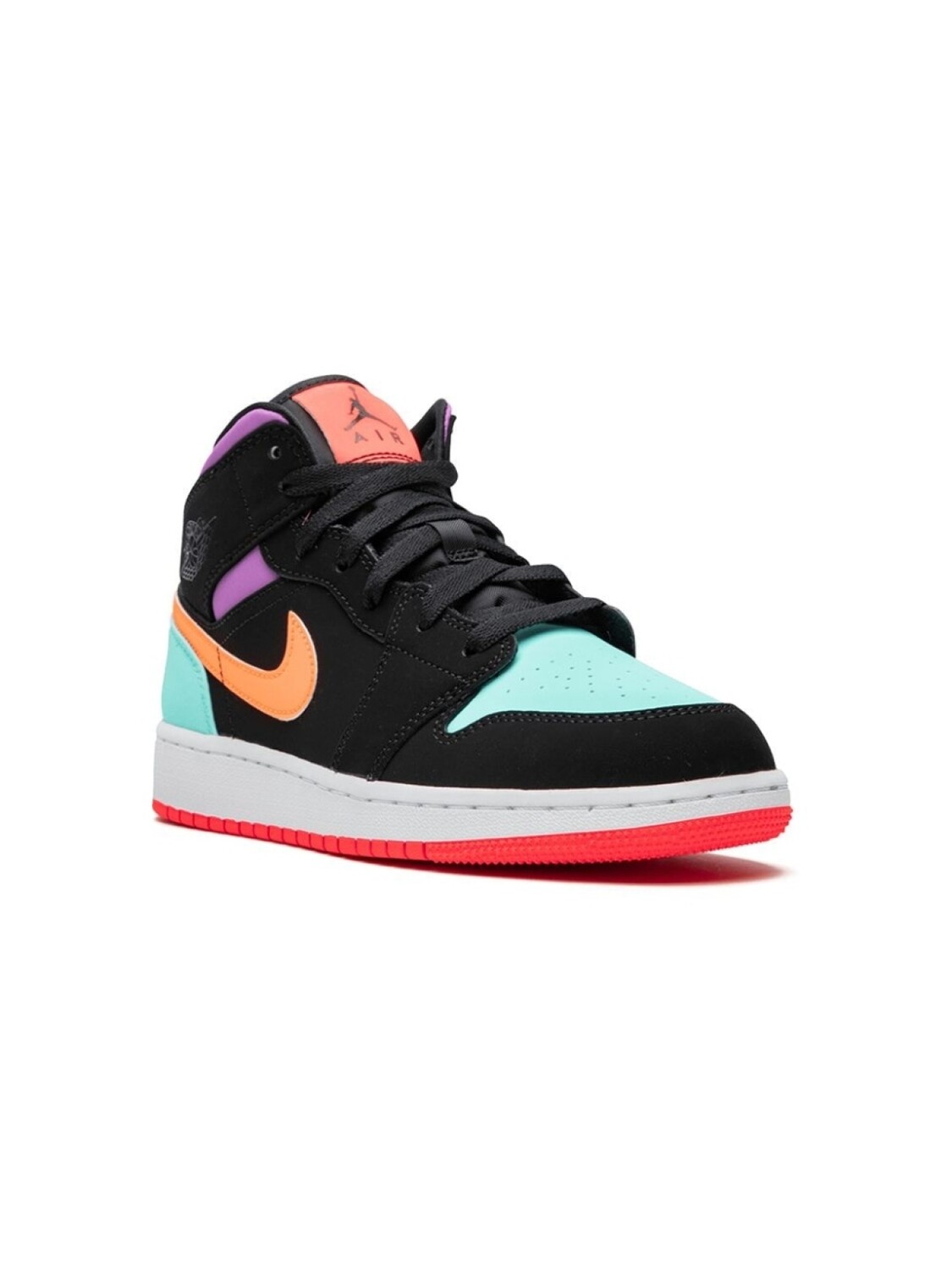 

Кроссовки Air Jordan 1 Mid GS Jordan Kids, черный