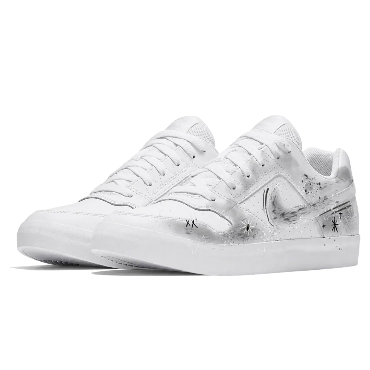 Кроссовки скейтбординг Nike SB Delta Force VULC серые — фото 4
