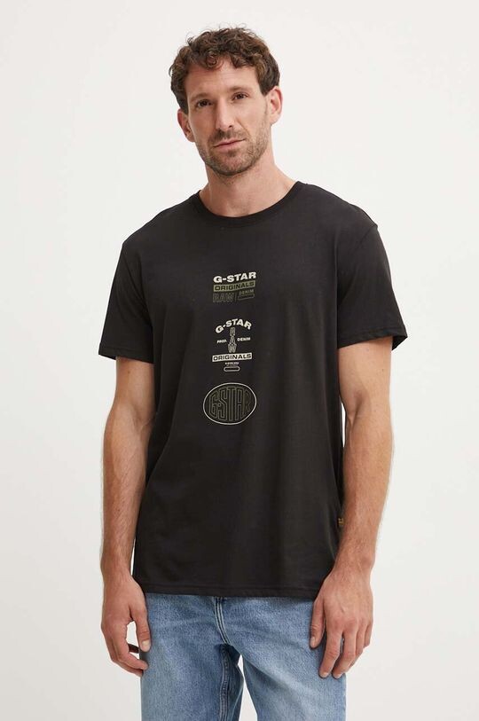 

Хлопковая футболка G-Star Raw, черный