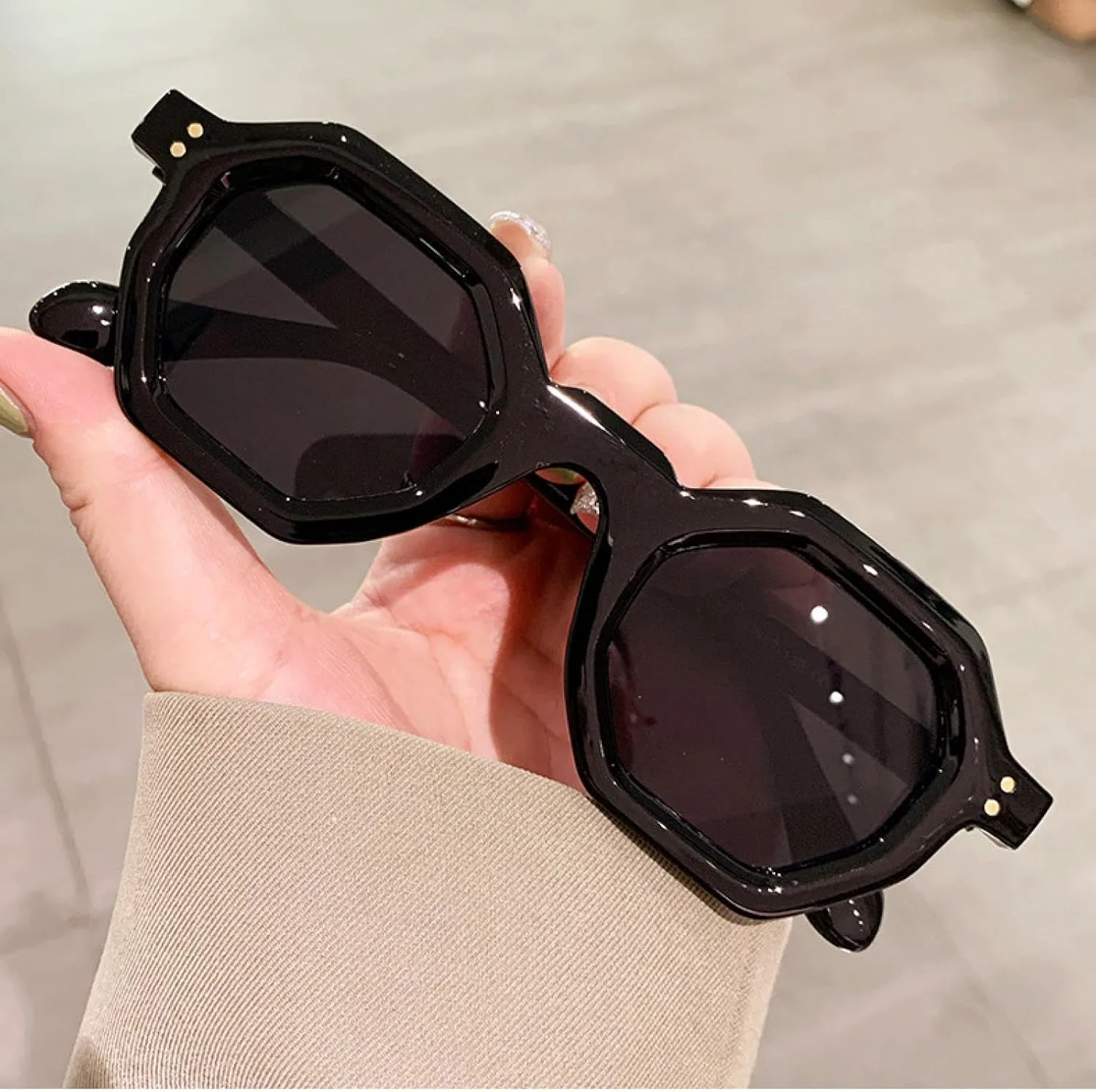 

Винтажные сексуальные солнцезащитные очки для женщин и мужчин, роскошные, модные, в маленькой оправе, с защитой от УФ-излучения UV400 TVTBBVV, C2gray-gray