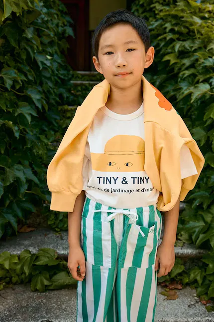 Футболка с принтом Tiny Hat Graphic Tee Tinycottons, белый