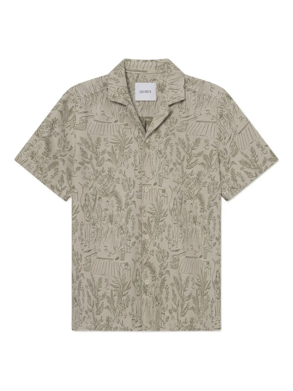 

Рубашка с графичным принтом Les Deux, зеленый