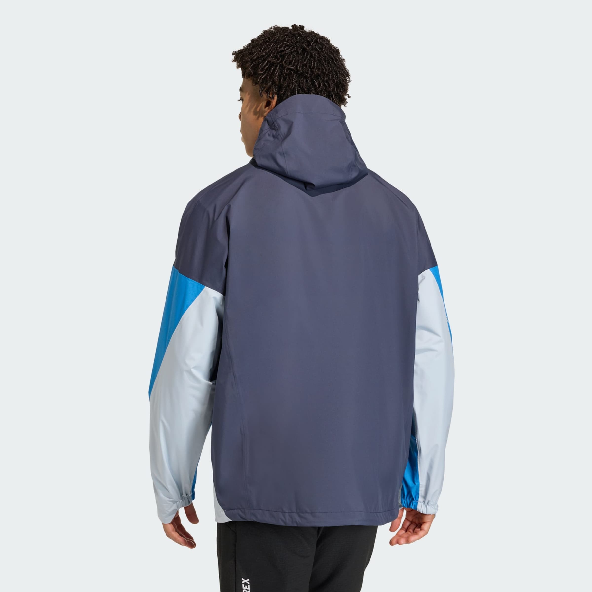 ADIDAS TERREX Куртка Outdoor 'Xploric' в цвете Navy, Neon Blue — фото 3
