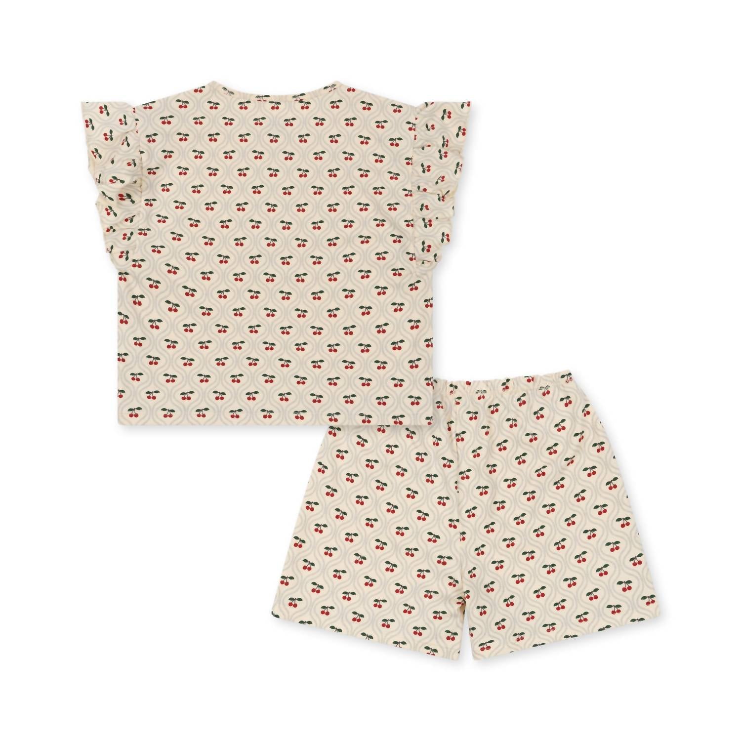 

Льняные шорты с оборками для девочек, красные Konges Sløjd, красный