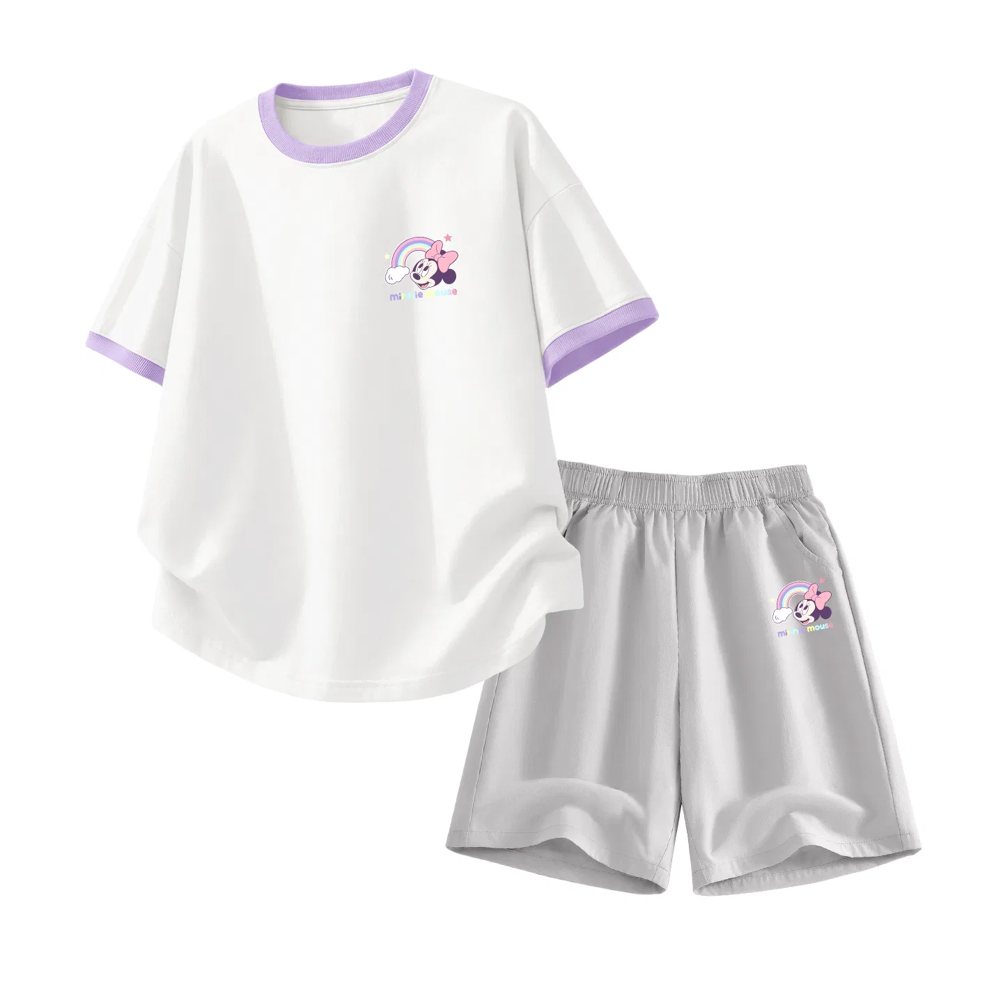 Спортивный костюм Casual Sportswear Disney для детей, белый/серый