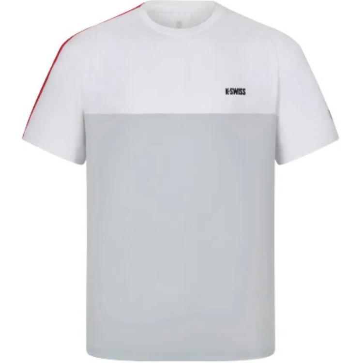 

Футболка KSWISS COURT с коротким рукавом Мужская Светло-серая K·SWISS