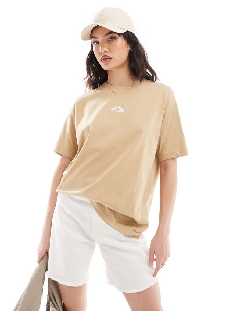 

Бежевая футболка оверсайз The North Face Heavy — эксклюзивно для ASOS