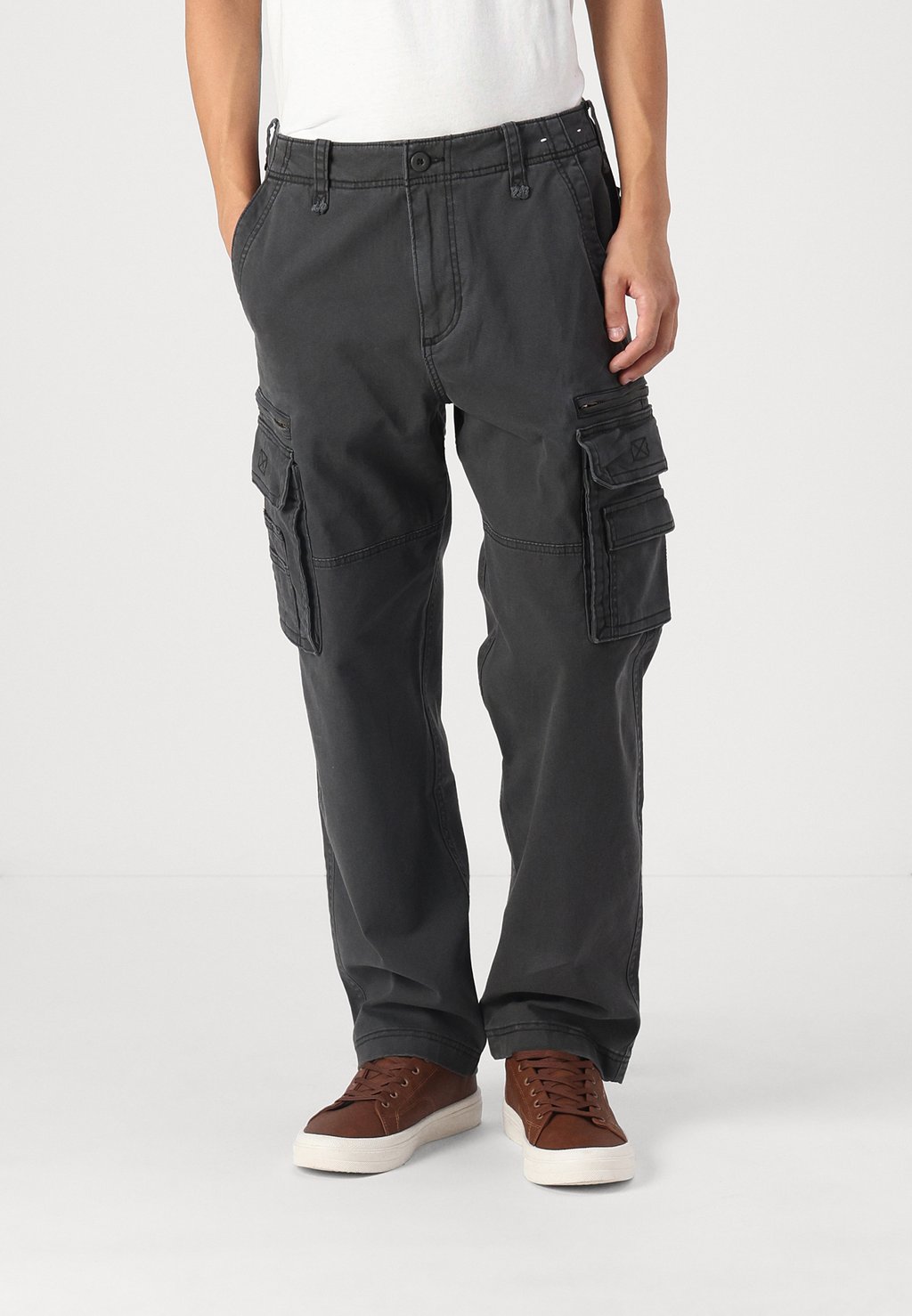 

Брюки-карго HEAVYWEIGHT PANT Hollister Co., серый