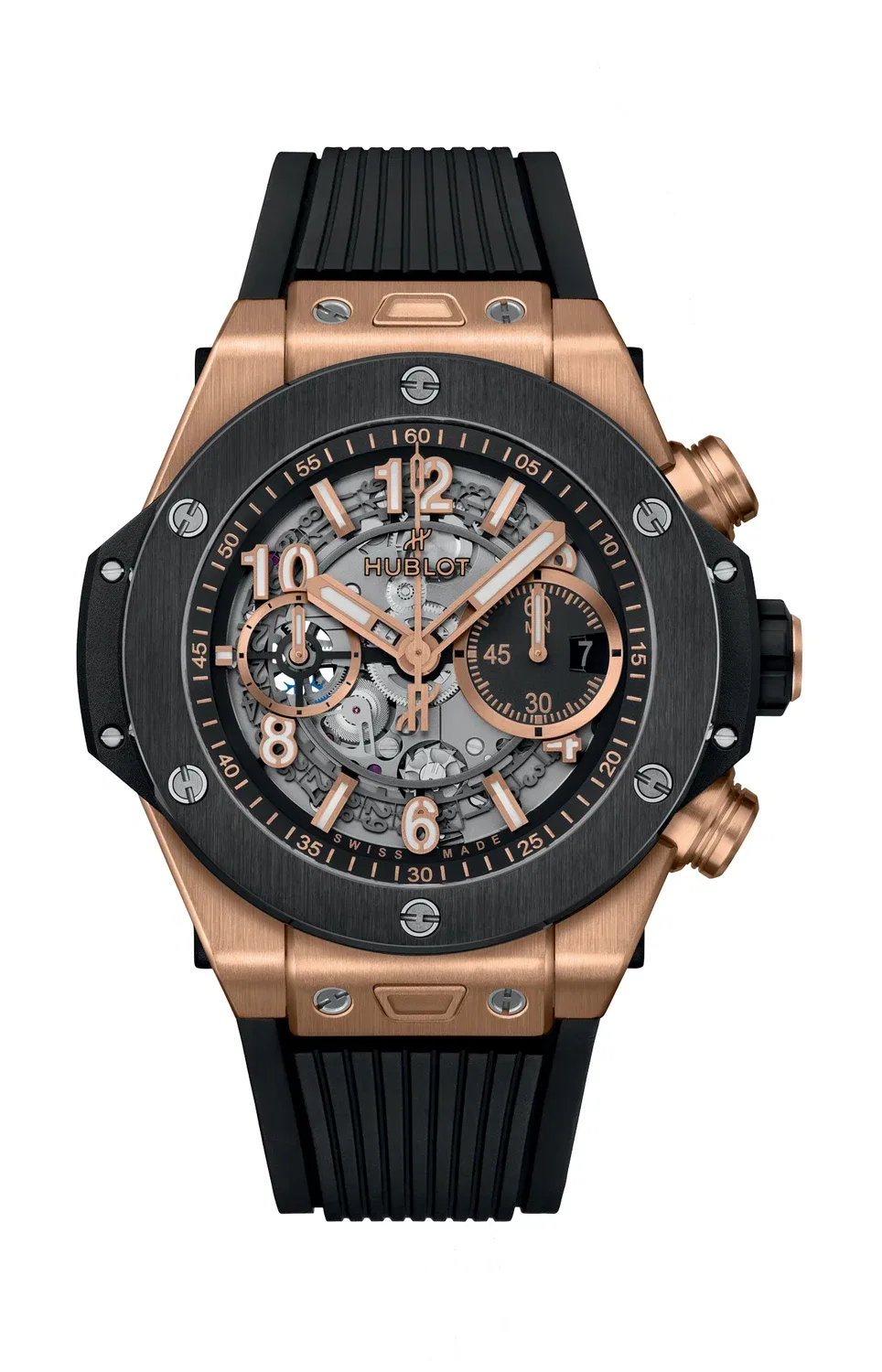 Биг Бэнг Юнико Кинг Голд Керамика - 421.OM.1180.RX HUBLOT, черный