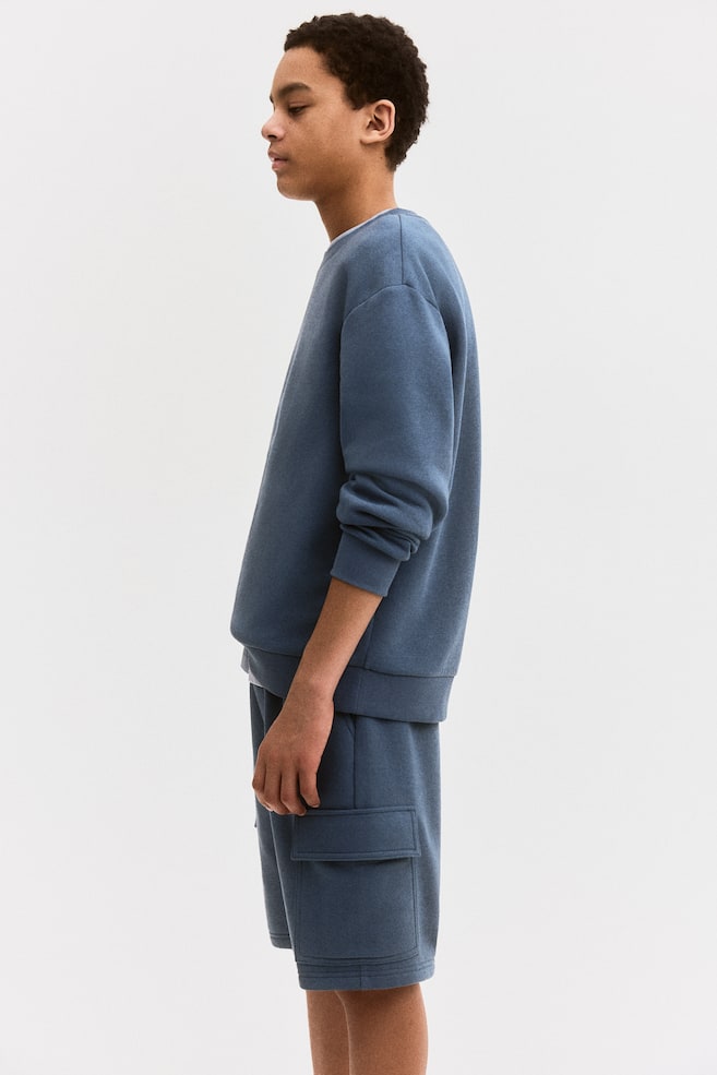 

Костюм-Двойка с толстовкой и шортами H&M, синий