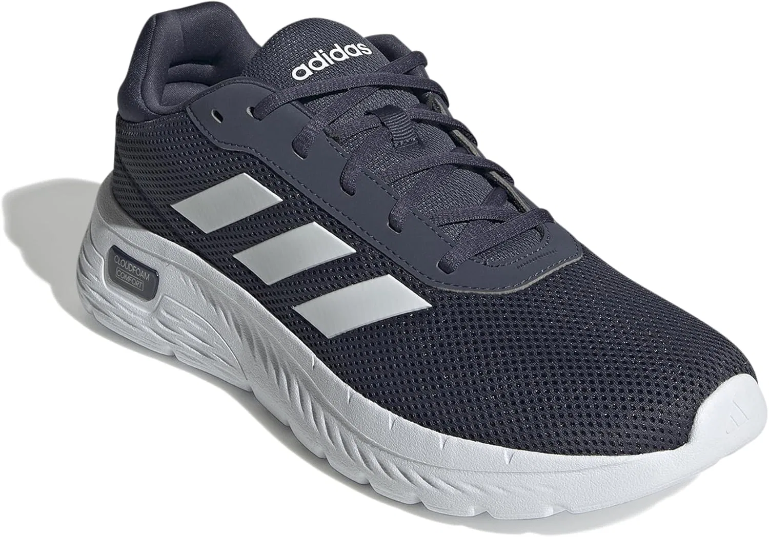 Мужские удобные кроссовки Adidas Cloudfoam, Shadow Navy Ftwr White Shadow Navy — фото 3