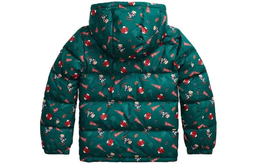 Пуховик зеленый Polo Ralph Lauren Kids' — фото 3