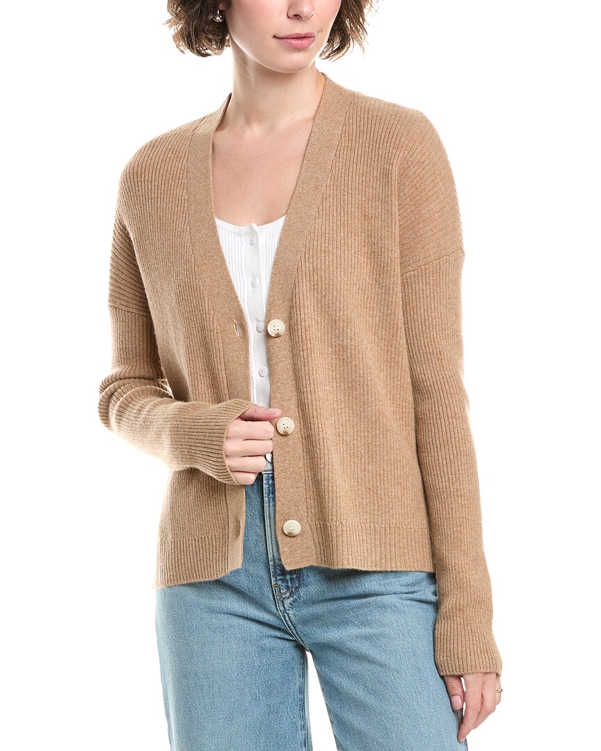 

Рассыпанный кашемировый кардиган Raffi, бежевый