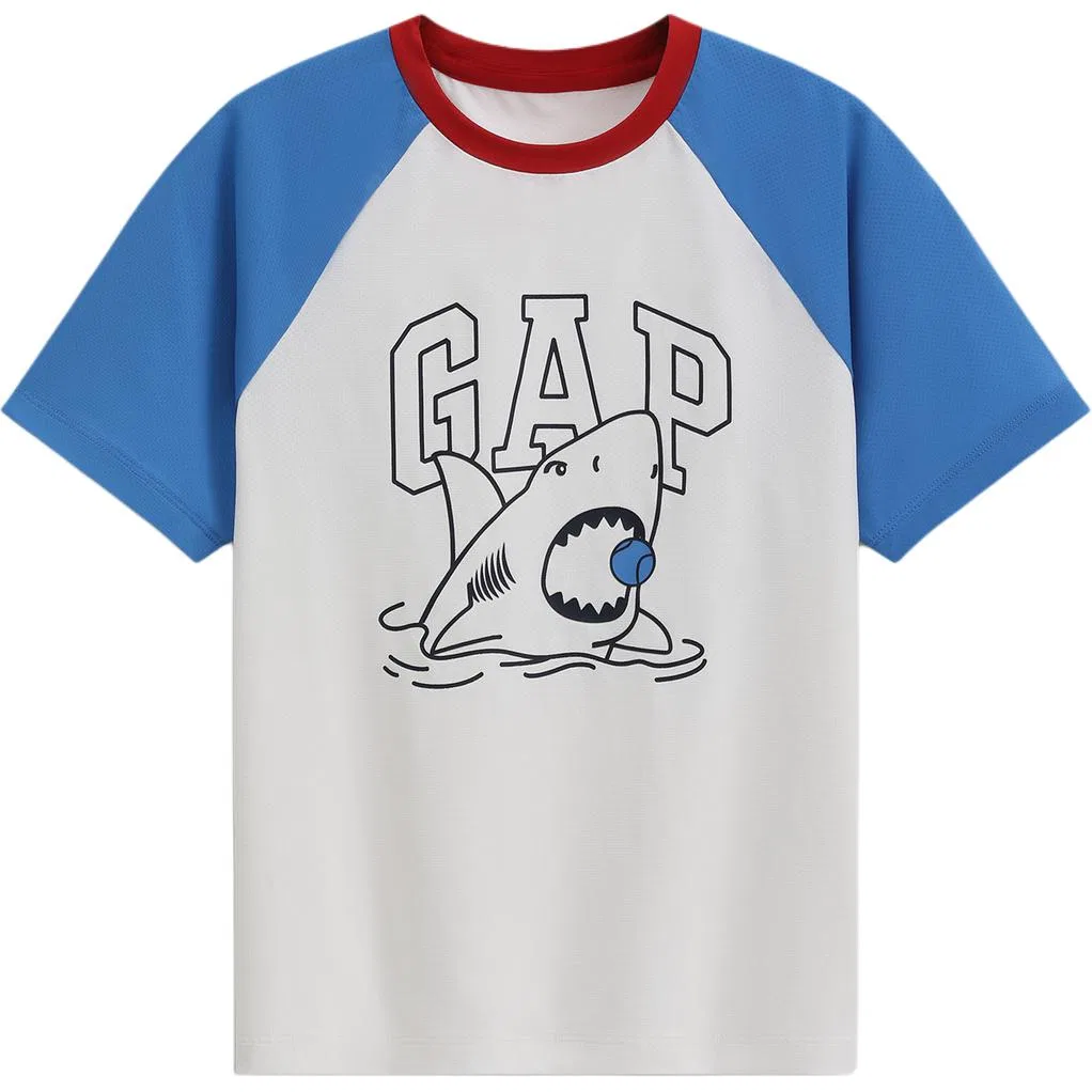 Футболка хлопковая GAP Marine Blue — фото 3