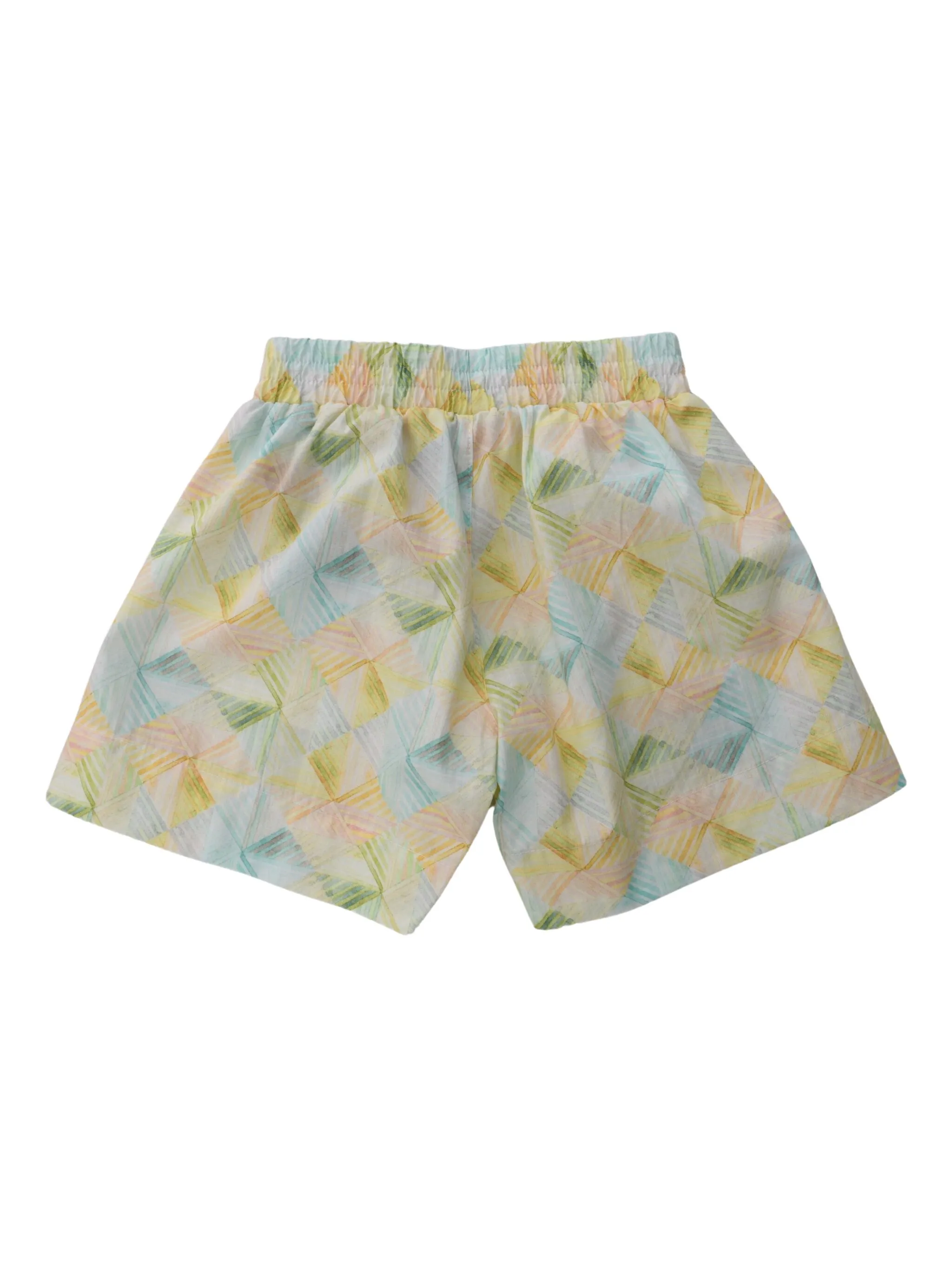 Шорты в клетку Aigner Kids, желтый — фото 2