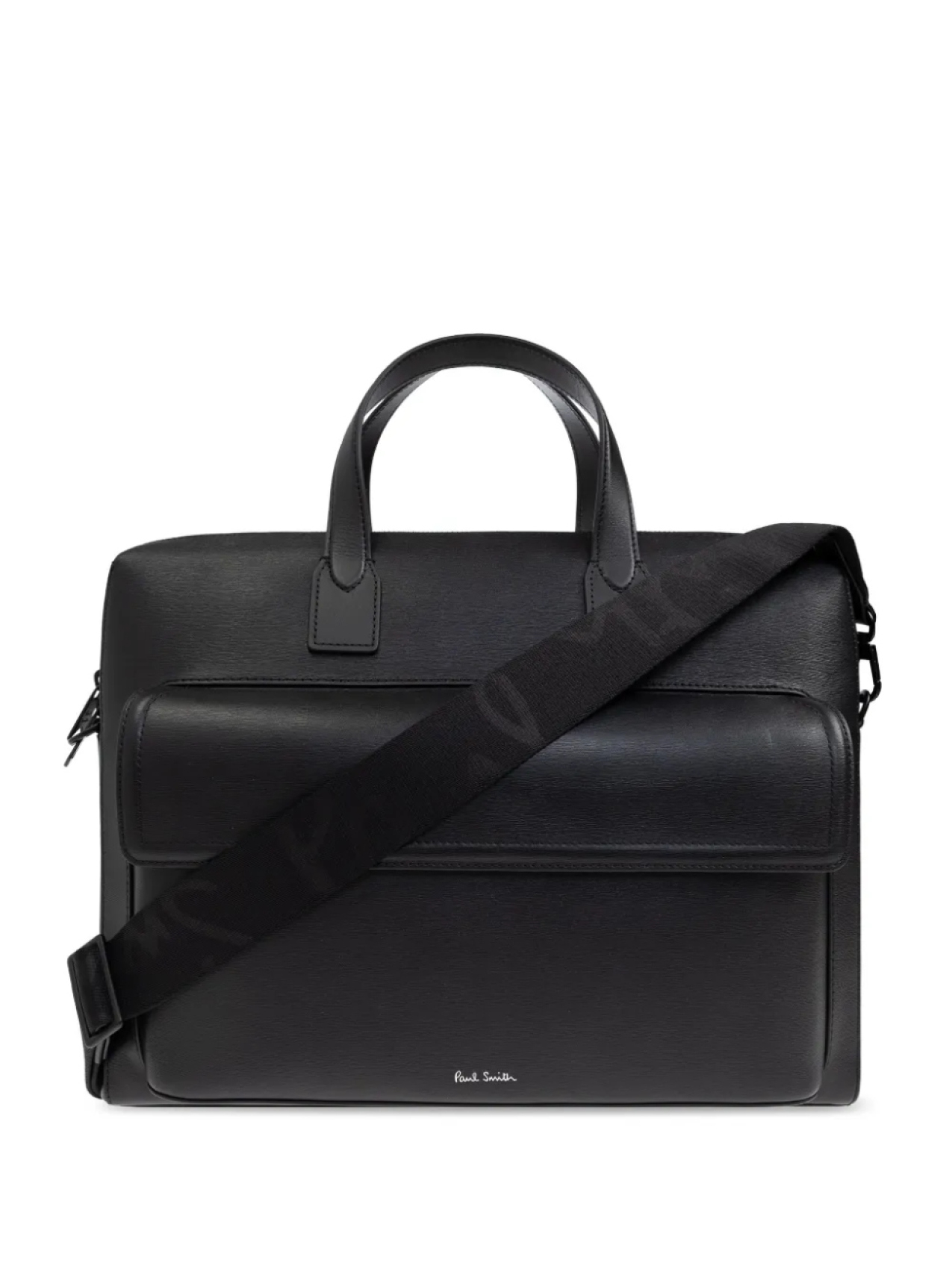 

Кожаная сумка для ноутбука Paul Smith, черный