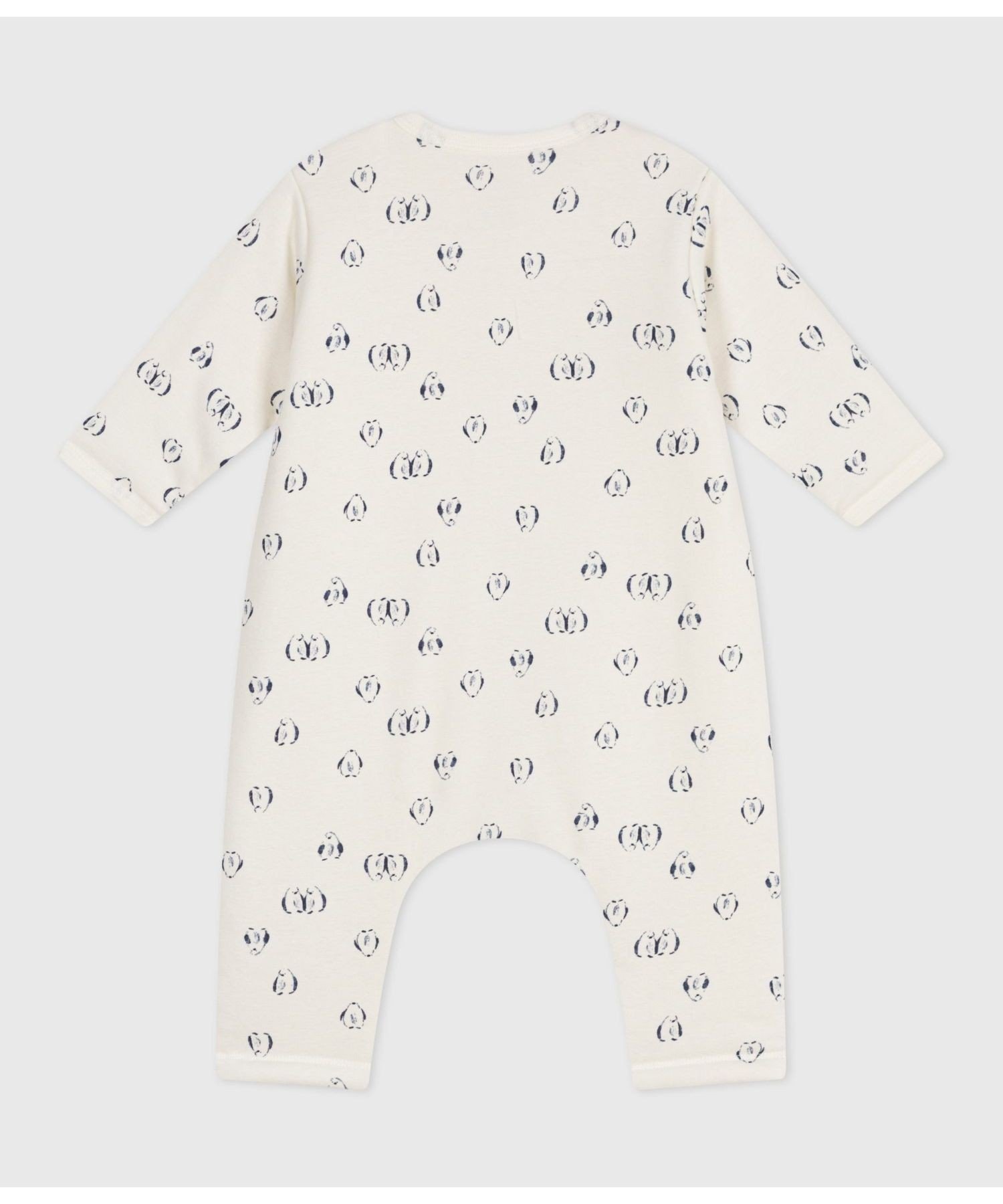 Комбинезон Комбинация Petit Bateau, Off-white/Blue — фото 4
