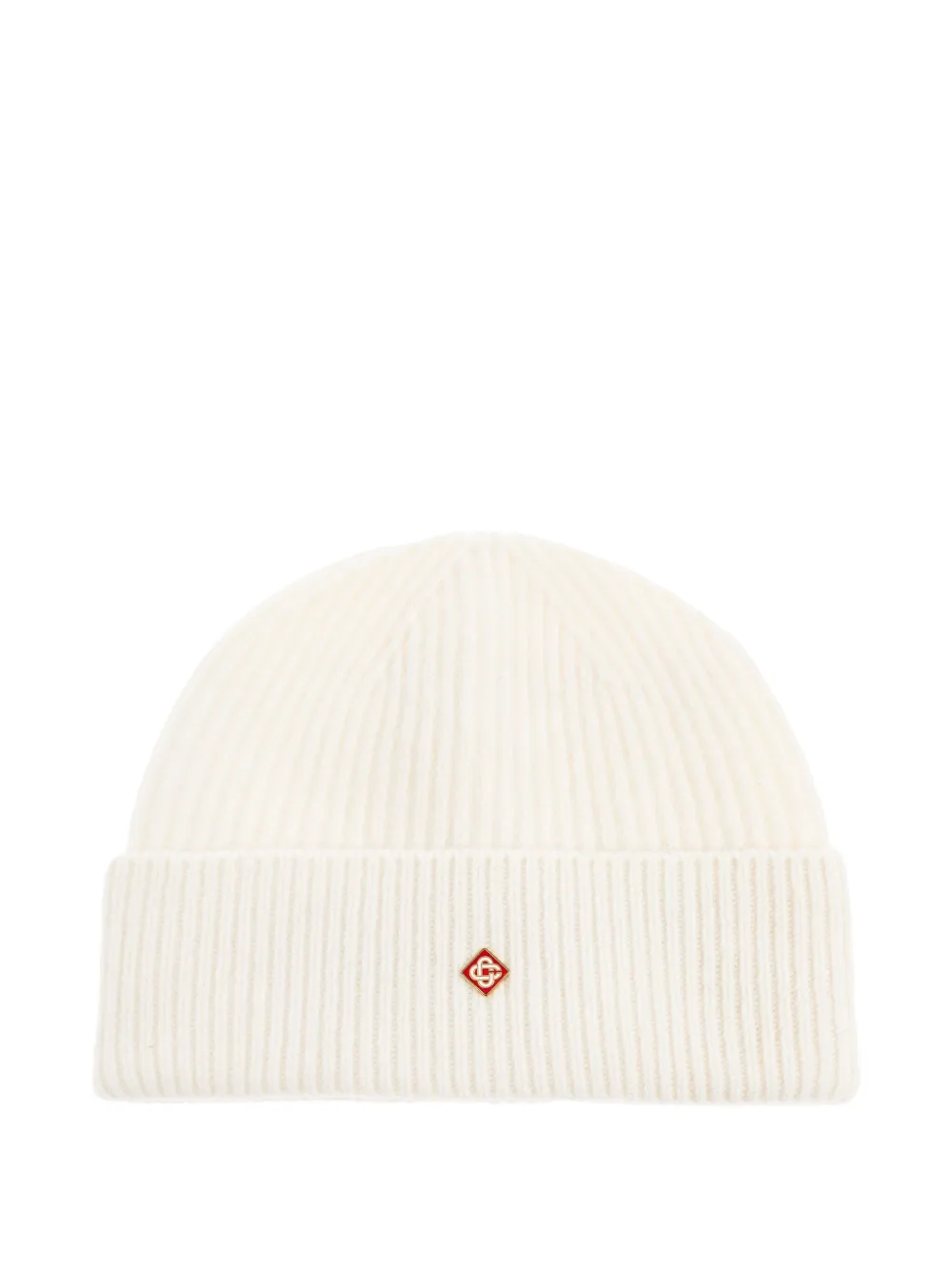 

Шапка-бини из ребристой шерсти CASABLANCA, белый