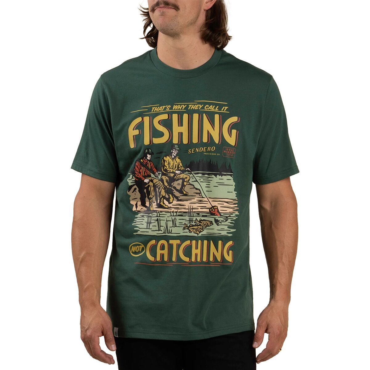 

Футболка Not catching Sendero Provisions Co., цвет spruce