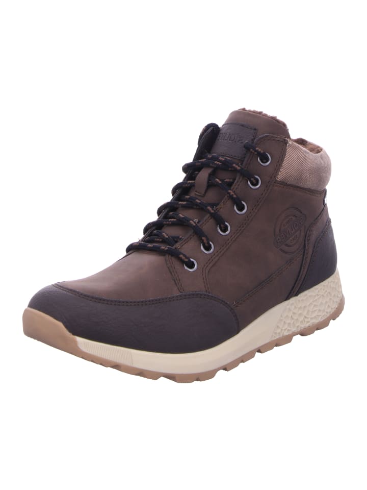 

Сапоги s.Oliver Schnürstiefel Mit Tex, коричневый