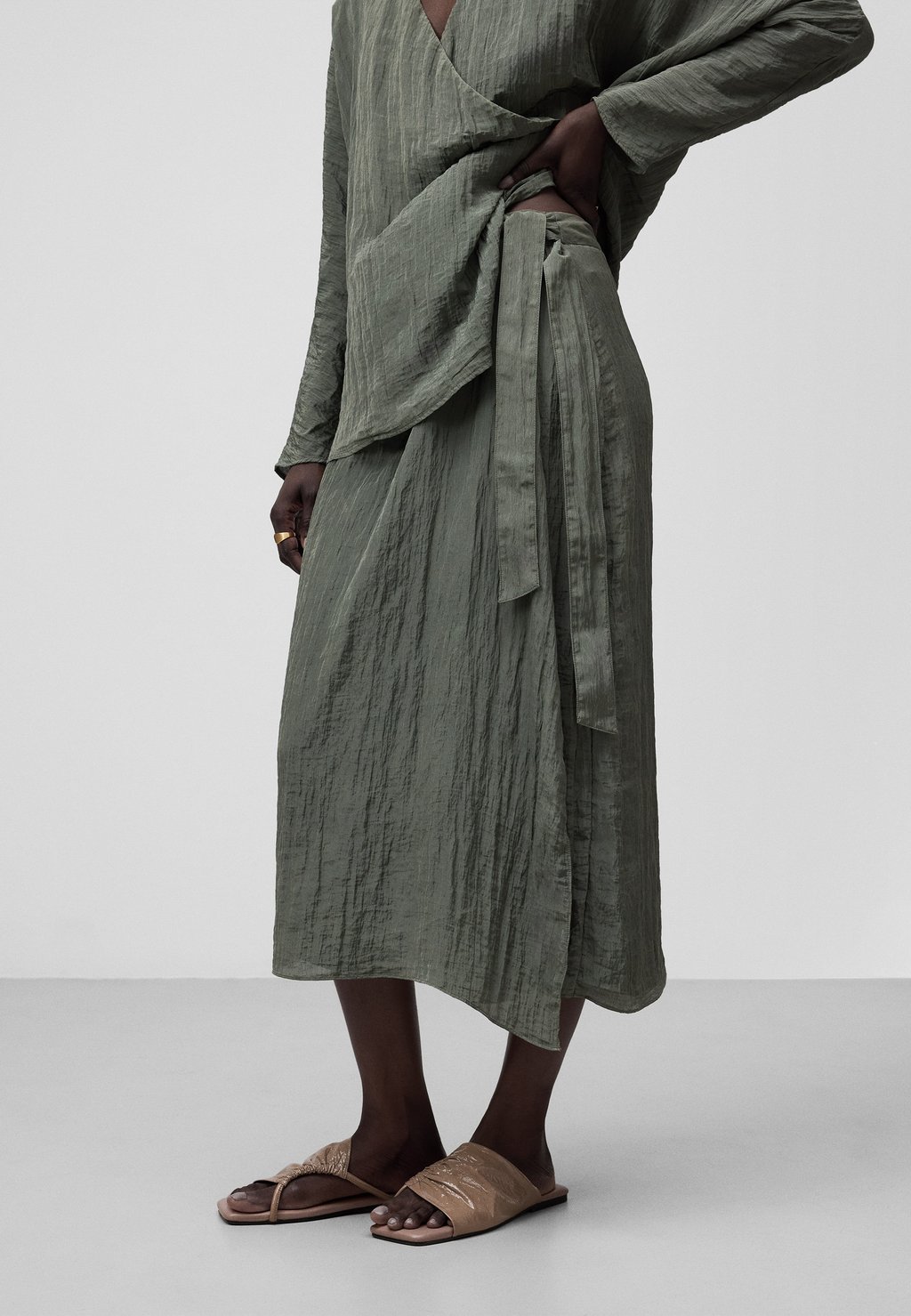 

Юбка с запахом MIDI - A-line skirt ADOLFO DOMINGUEZ, зеленый