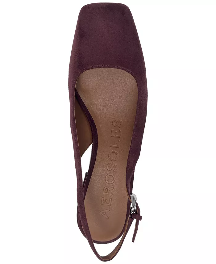 Женские туфли Izara на каблуке с ремешком через пятку Aerosoles, зеленый — фото 4