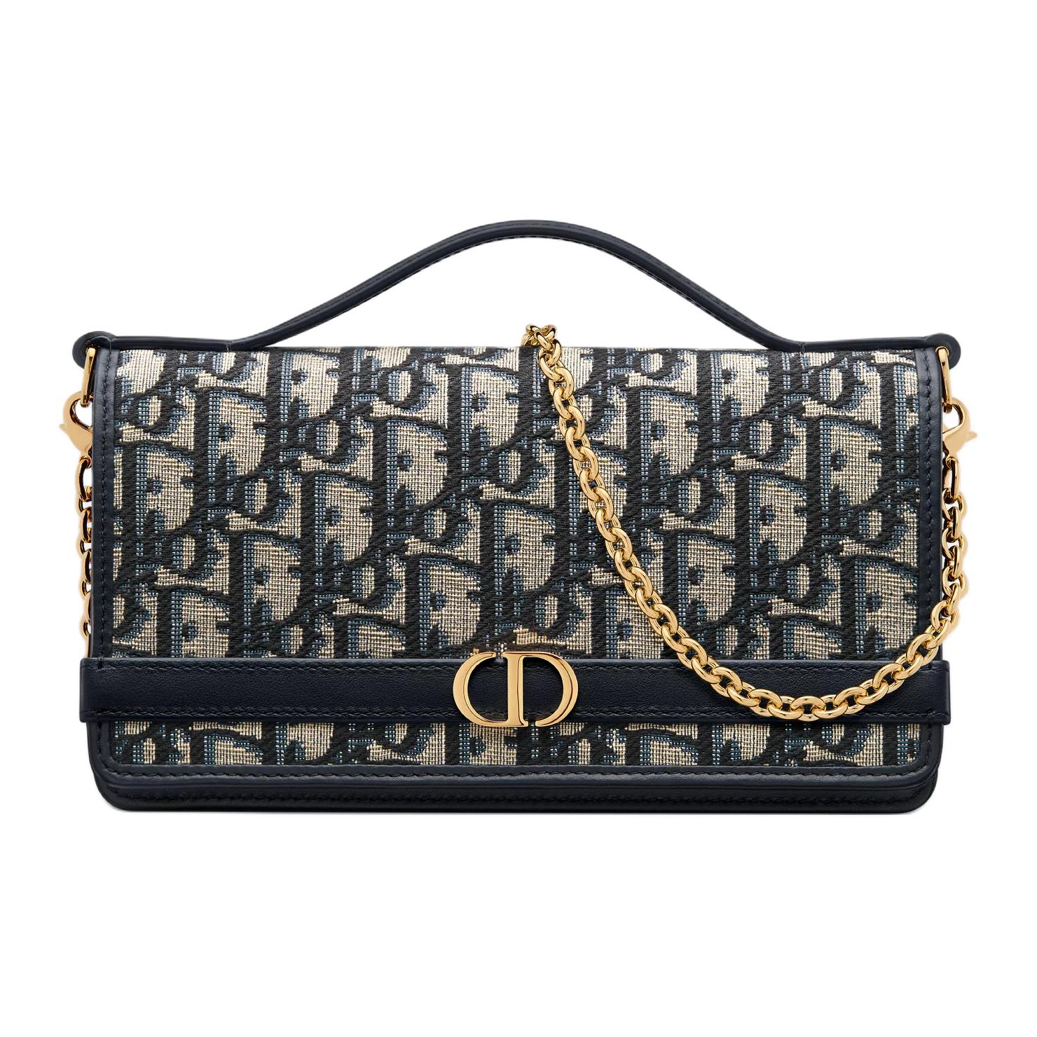 

DIOR Женская синяя сумка через плечо