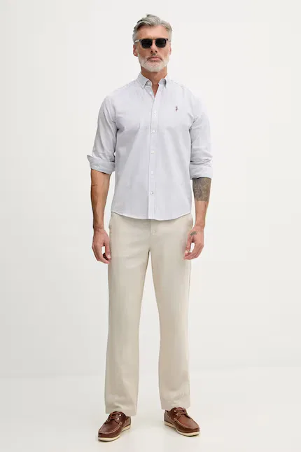 Рубашка Oxford Stripe U.S. Polo Assn., синий — фото 2