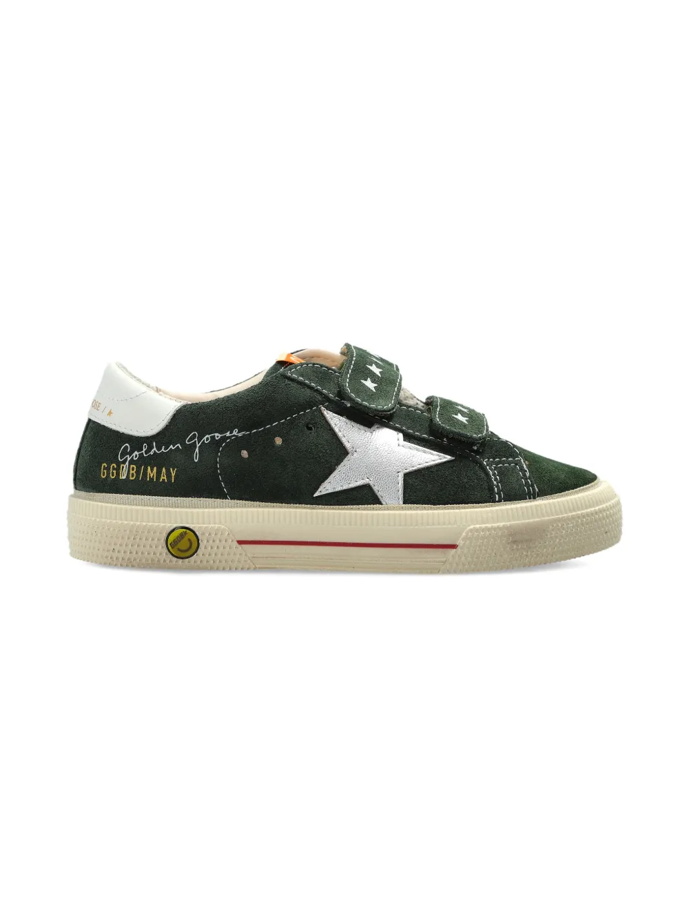 Кеды с аппликацией в виде звезд Golden Goose Kids, зеленый — фото 2
