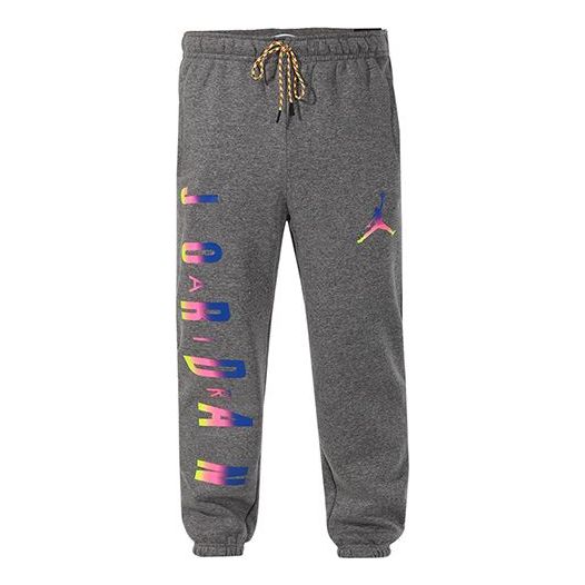 

Брюки as men's j sprt dna hbr flc logo 'grey' Air Jordan, серый
