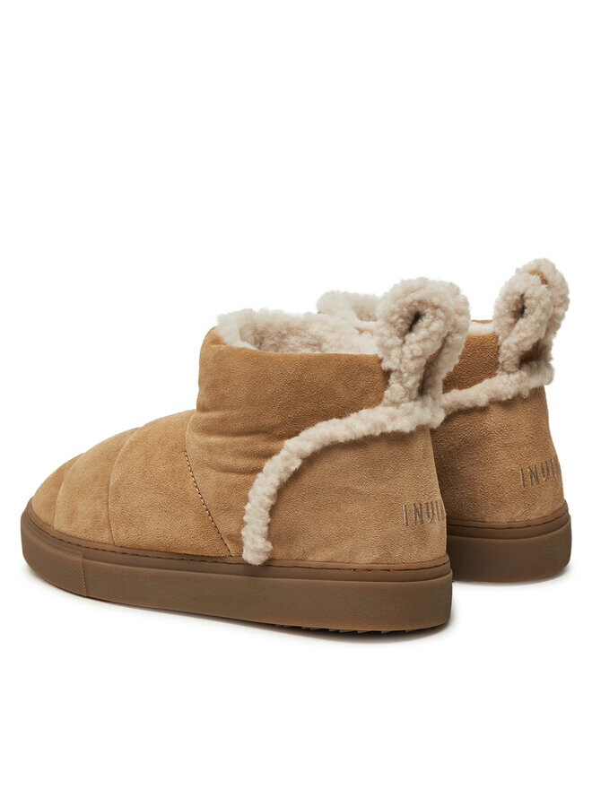 Зимние ботинки женские Inuikii Shearling Slipin с меховой отделкой, бежевый — фото 3