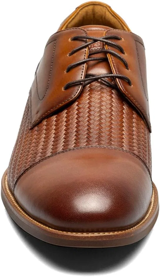 Мужские оксфордские туфли Florsheim Rucci Weave с эффектом массивности, коньячный — фото 3