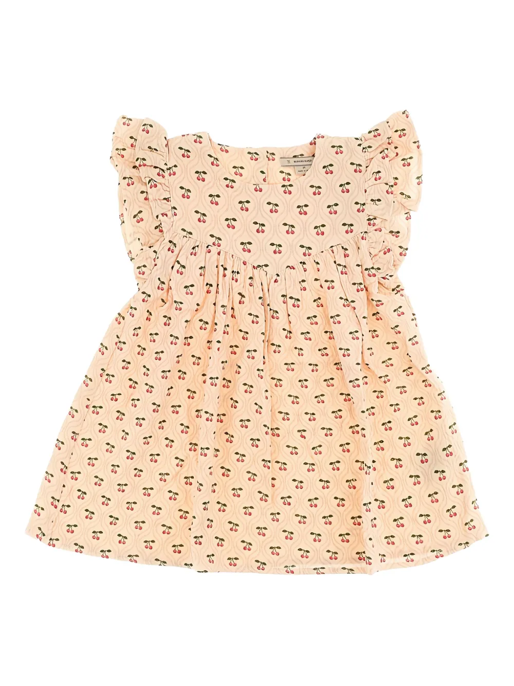 

Платье с оборками и принтом Konges Sløjd, нейтральный