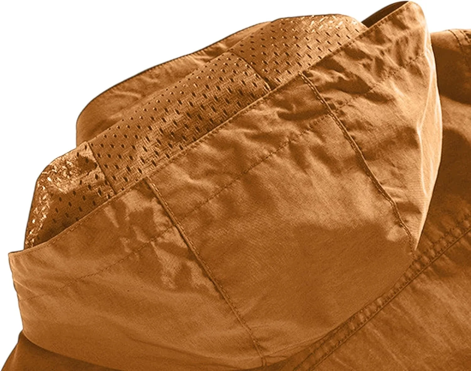Мужская легкая ветровка на молнии из мягкого материала Soft Shell с солнцезащитным эффектом, водонепроницаемая, дождевая, со съемным капюшоном, осень-зима 2025 Generic, золото — фото 2