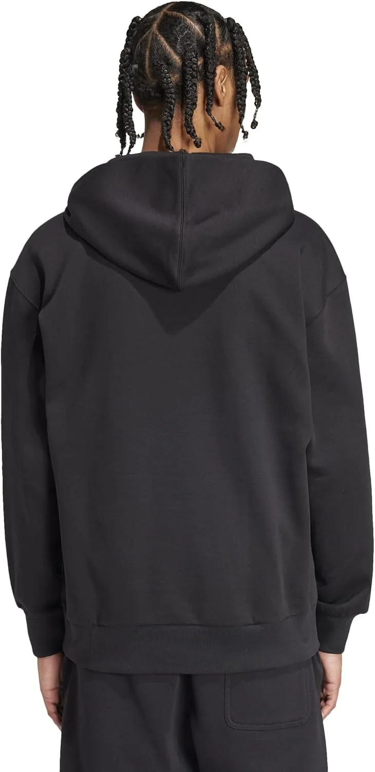 Толстовка Adidas All Szn Fleece Loose Hoodie мужская, черный — фото 3