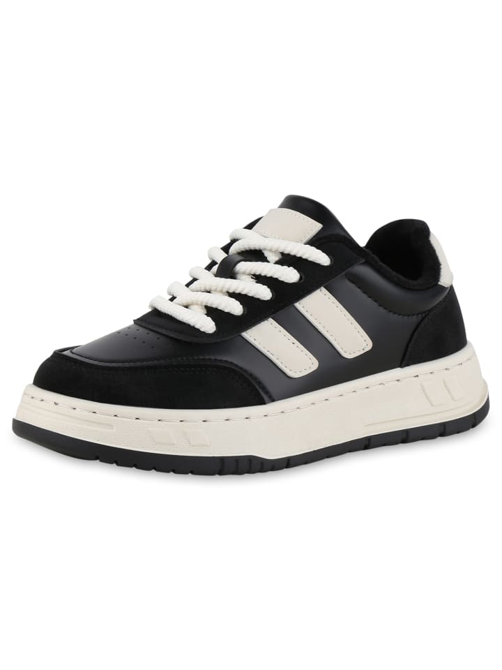 Кроссовки на шнуровке VAN HILL Sneaker Low Evelyn, цвет Schwarz Weiss