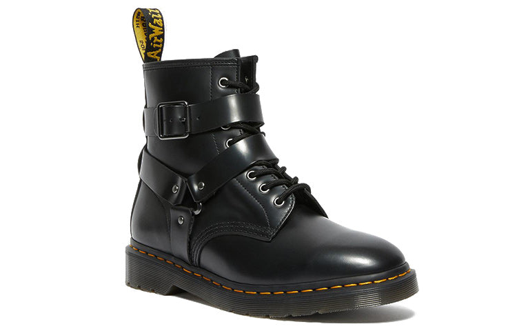 Мужские ботинки Dr. Martens Cristofor кожаные с ремешками, черный — фото 2