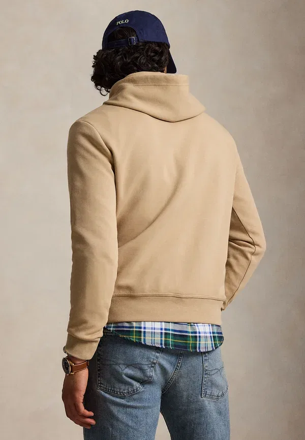 Толстовка с капюшоном двойной вязки Polo Ralph Lauren, цвет винтажный хаки — фото 3