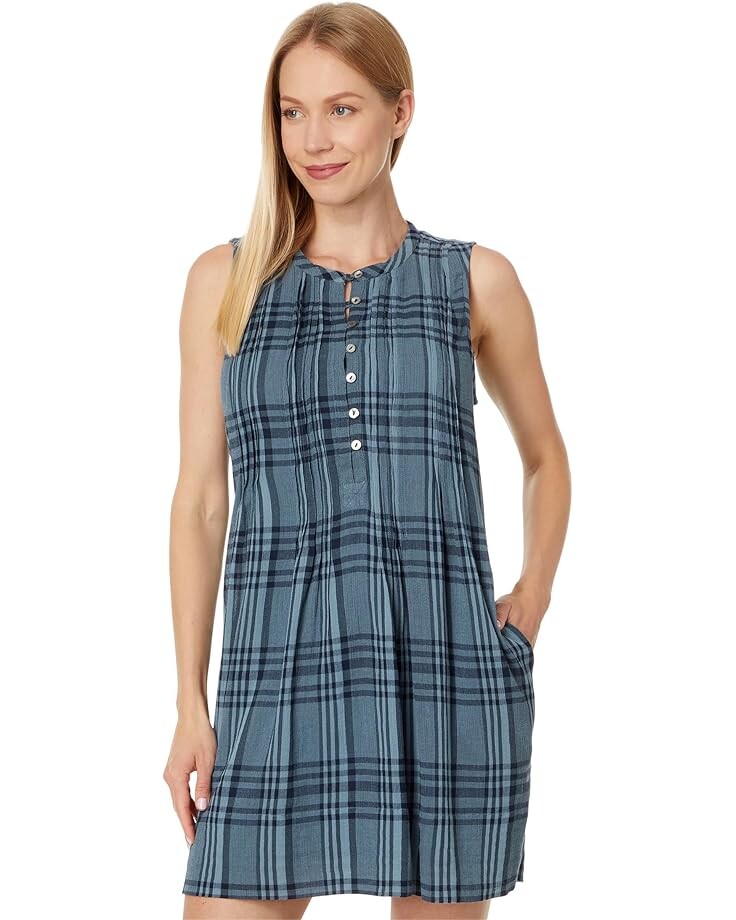 

Платье Faherty Isha Dress, цвет Clearwater Navy Plaid