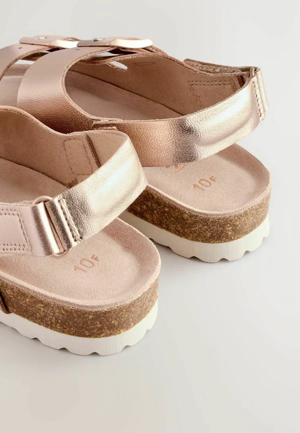 Сандалии с широкой посадкой и плотной посадкой Next, Rose Gold — фото 4