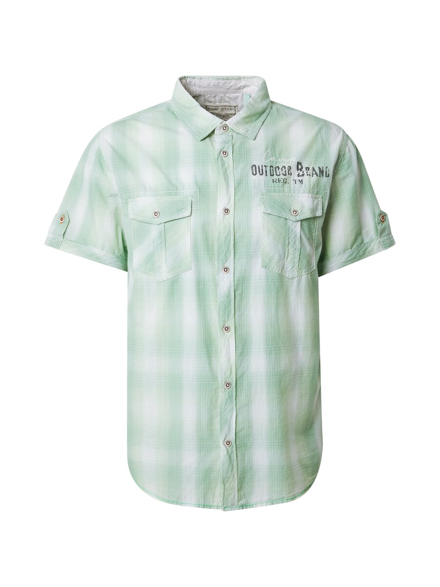 

Рубашка на пуговицах классического кроя CAMP DAVID, Pastel green/Light green