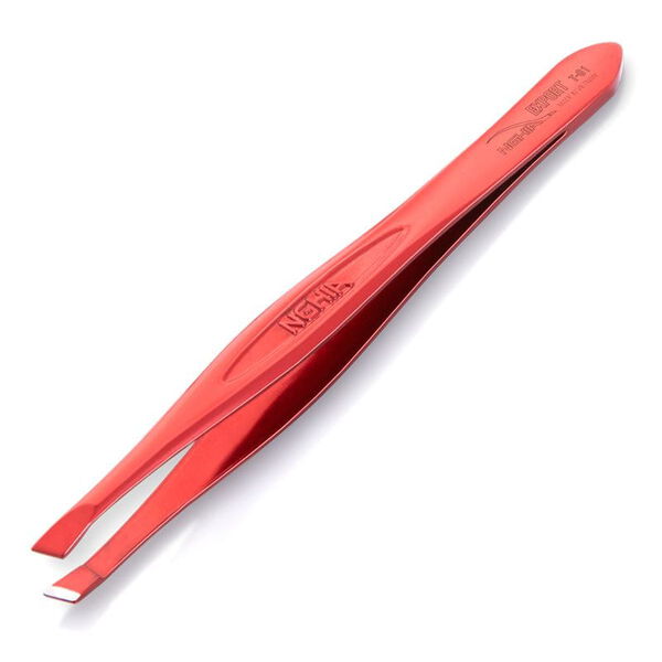 

Пинцет для бровей из нержавеющей стали, изогнутый Т-01, 1 шт. Nghia Nippers Professional