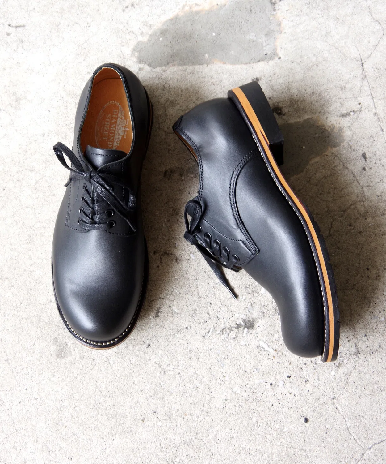 Ботинки короткие DIAMOND STREET ойл-кожа グッドイヤーウェルト製法 ダークブラウン — фото 2