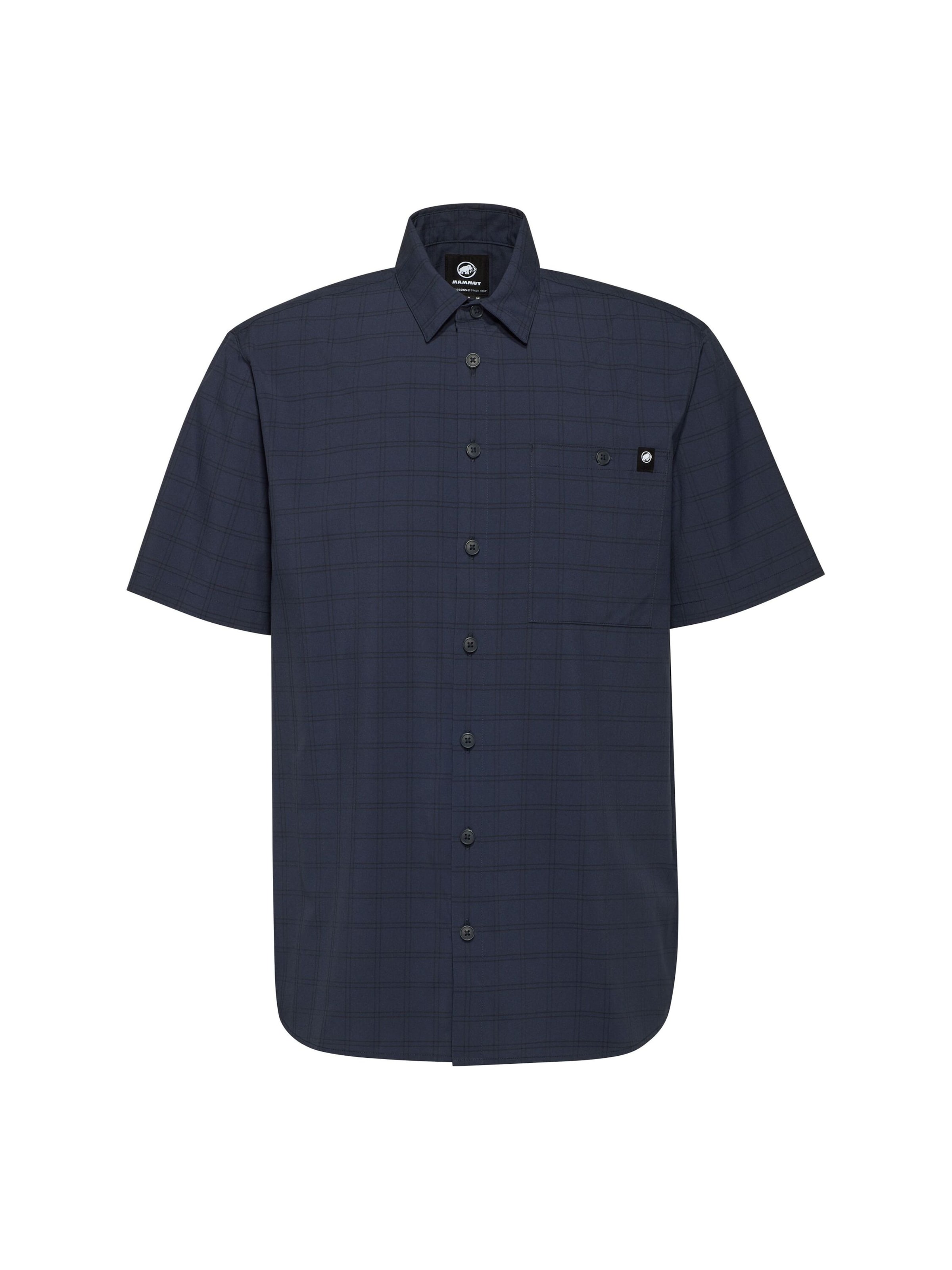 

MAMMUT Рубашка 'Lenni' Regular fit Athletic Button Up в цвете Marine Blue