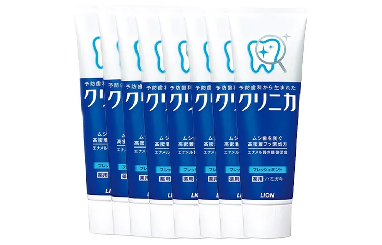 LION Зубная паста с ферментами для очищения и свежести дыхания 130 г*8, Mild mint 130g*3 sticks — фото 2
