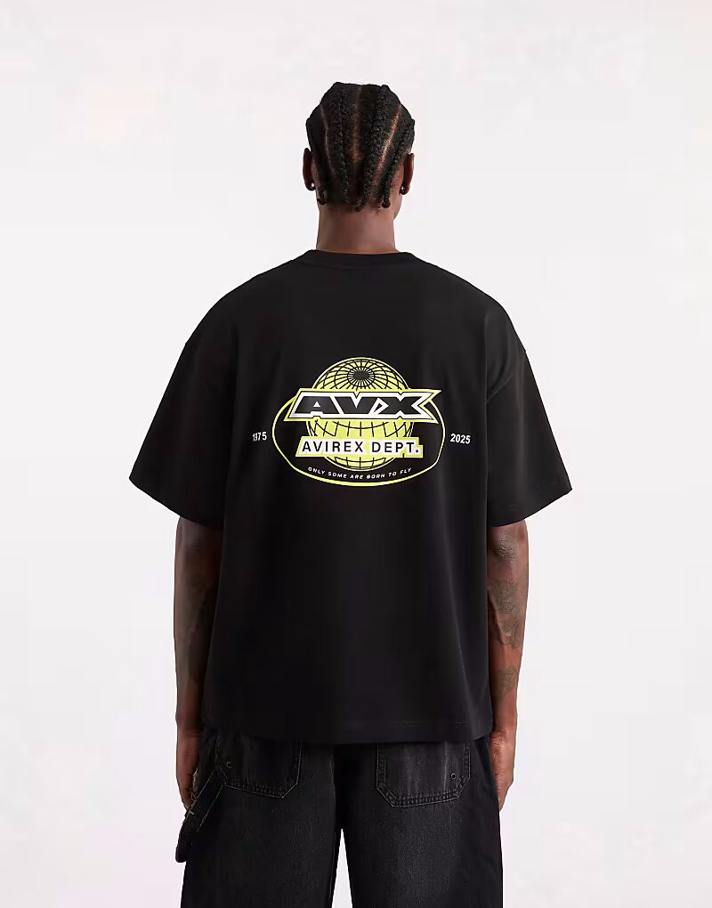 

Футболка AVX Convoy с коротким рукавом черного цвета Avirex, Черный, Футболка AVX Convoy с коротким рукавом черного цвета Avirex